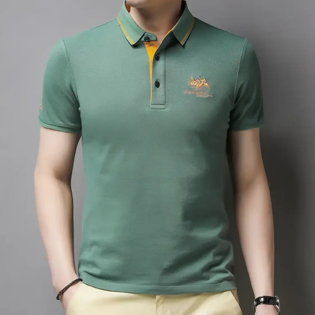 Classic breathable everyday polo shirt for men | Kaito -6