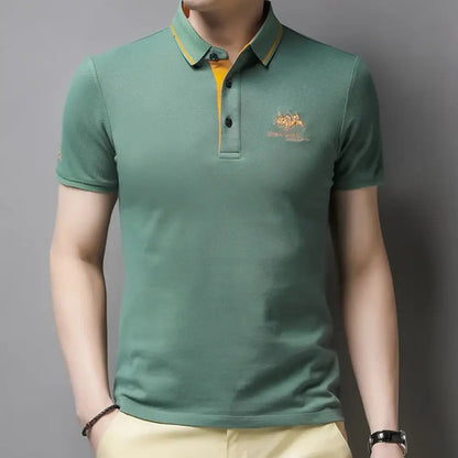Classic breathable everyday polo shirt for men | Kaito -6