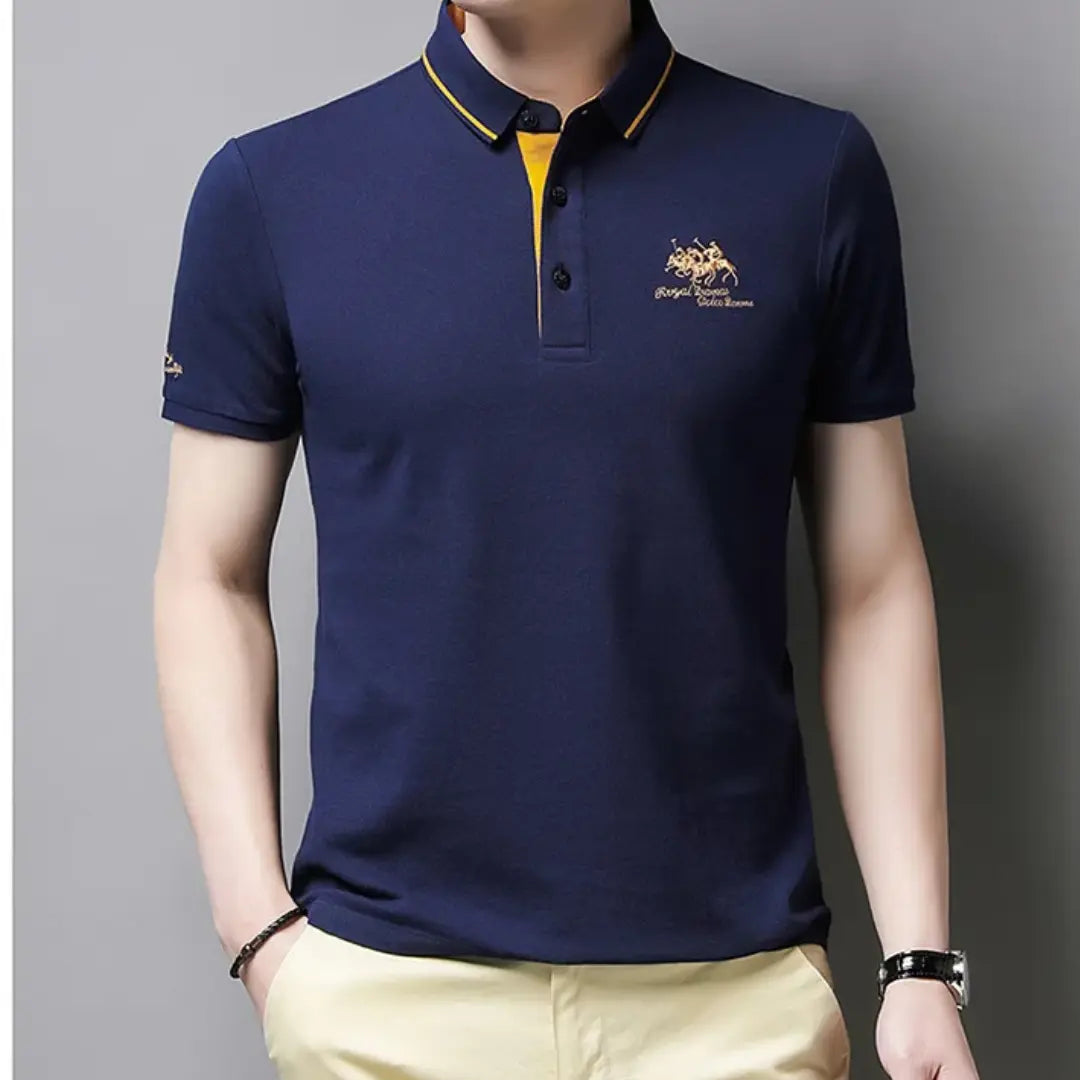 Classic breathable everyday polo shirt for men | Kaito -8