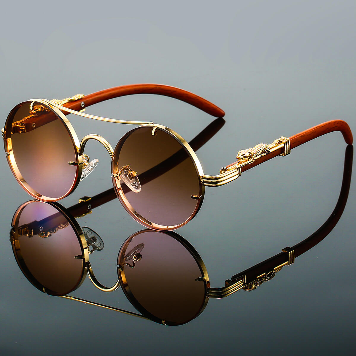 Lightweight polarised UV400 sunglasses for men | Panthera Onca -3