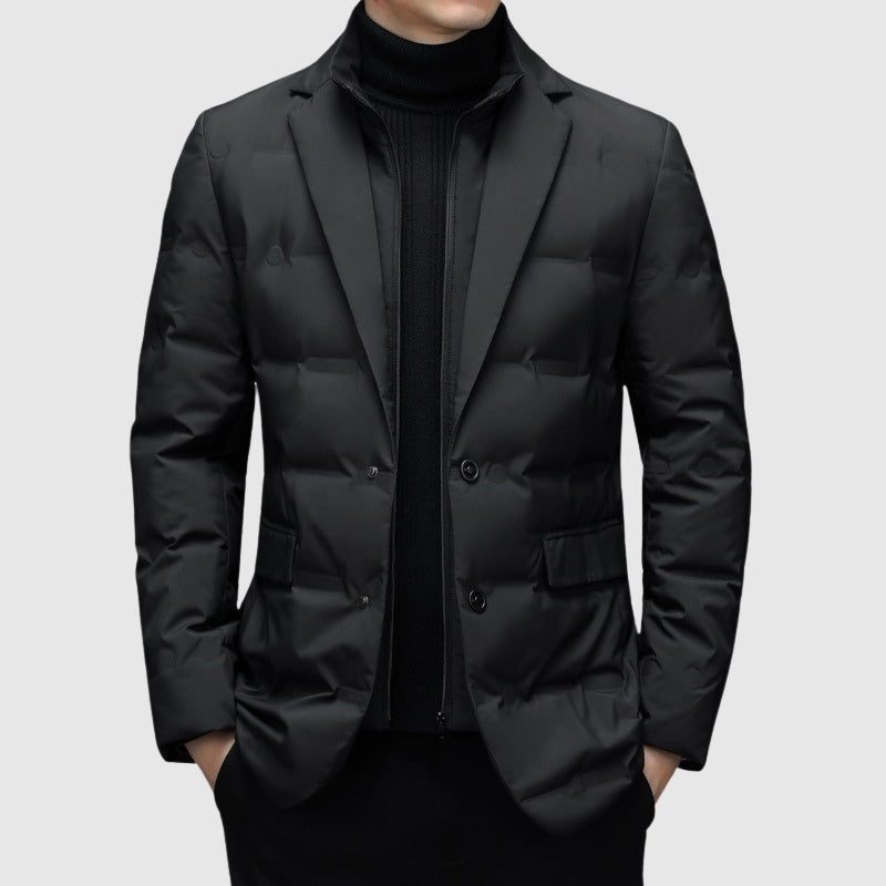 Warm lightweight quilted puffer jacket for men | L'Essenziale -1