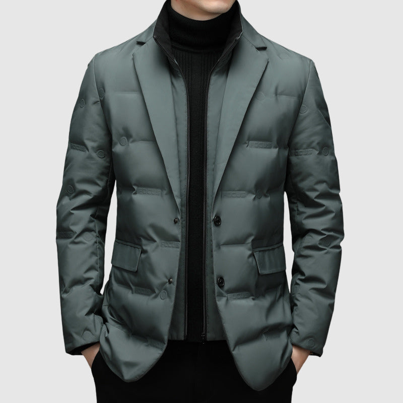 Warm lightweight quilted puffer jacket for men | L'Essenziale -3