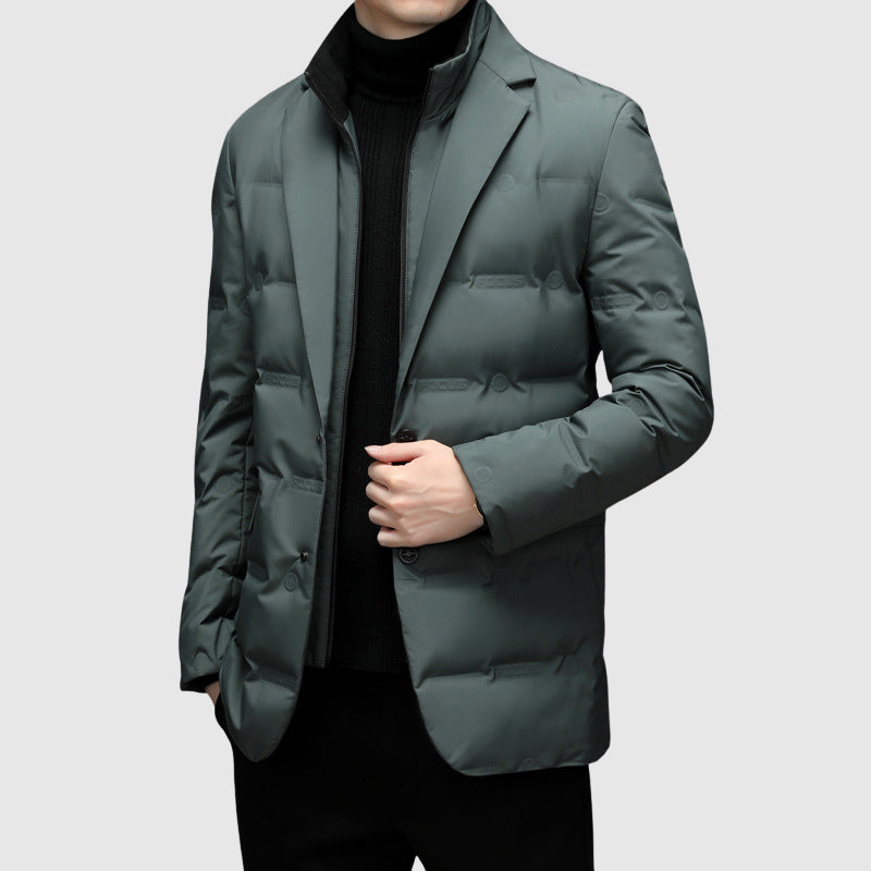Warm lightweight quilted puffer jacket for men | L'Essenziale -4
