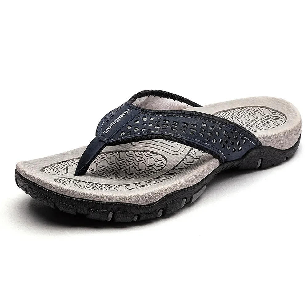 Athletic flip flops with structured arch support for men | Torin