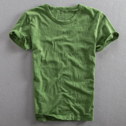 Relaxed cotton vintage t-shirt for men | Lorenzo -2