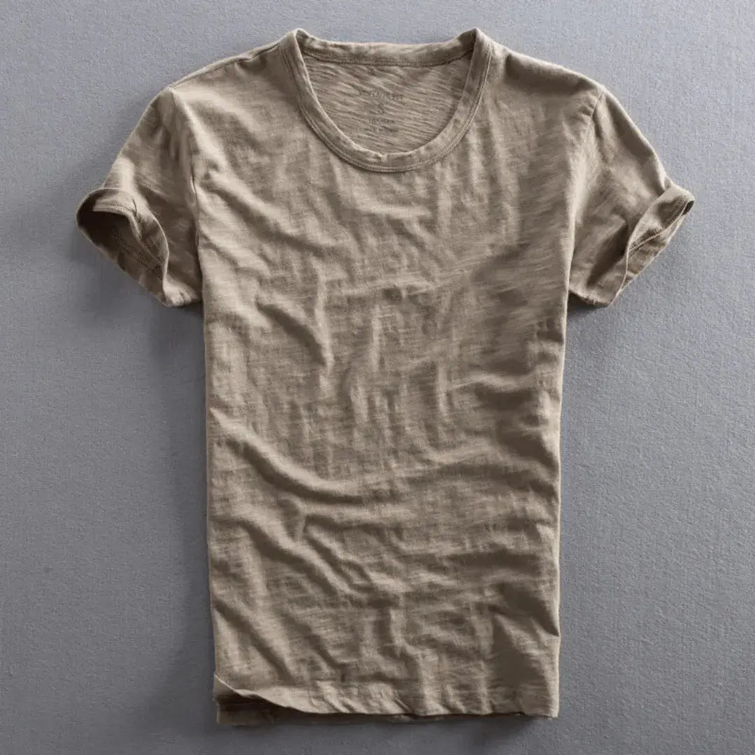 Relaxed cotton vintage t-shirt for men | Lorenzo -4