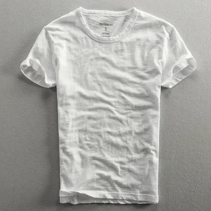 Relaxed cotton vintage t-shirt for men | Lorenzo -6
