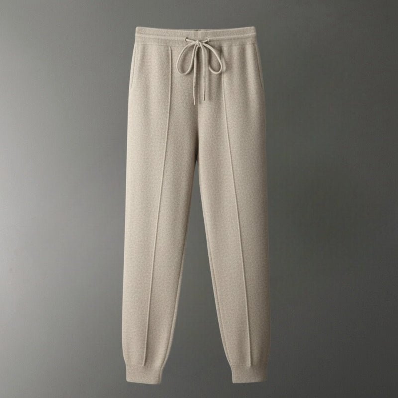 Relaxed tapered knit joggers with adjustable drawstring for men | Mirel