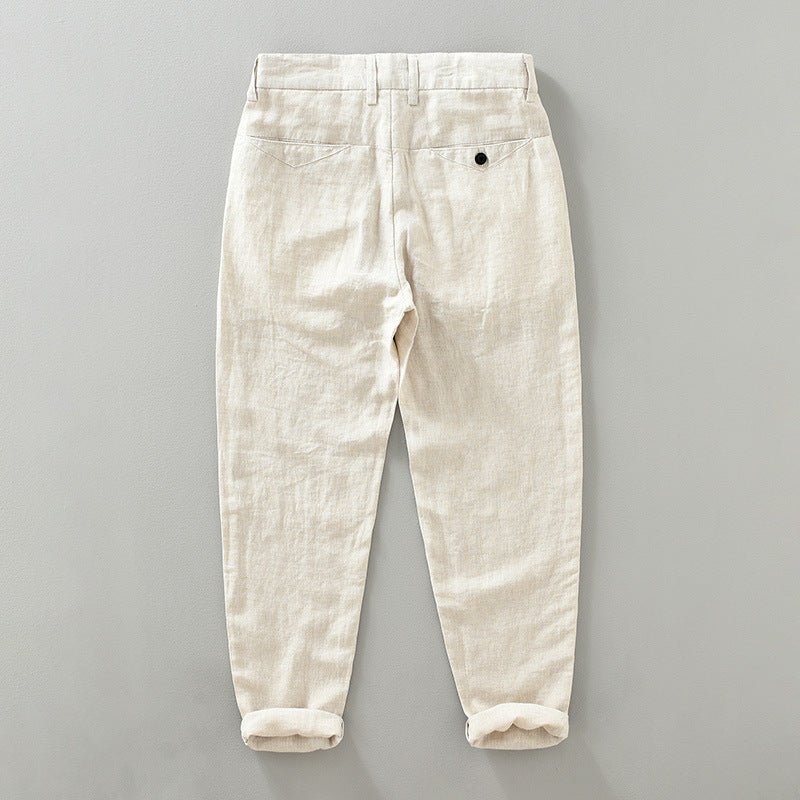 Lightweight tapered warm weather pants with soft waistband for men | Arvello