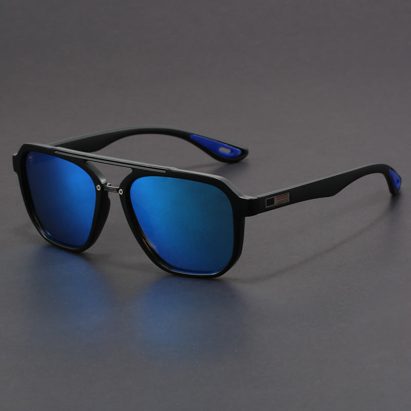 Sharp structured frame sunglasses with UV protection for men | Virexon