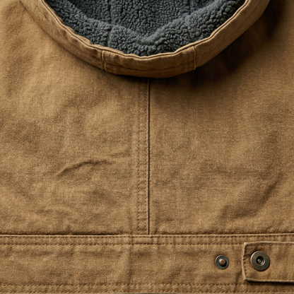 Warm hooded outdoor zipper jacket for men -5