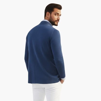 Classic lapel knit blazer for men | Men's Knit -4