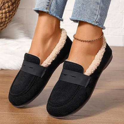 Cozy faux fur lined loafers with cushioned support for men | Aria