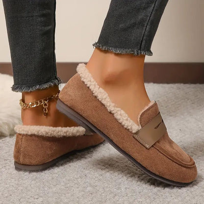 Cozy faux fur lined loafers with cushioned support for men | Aria
