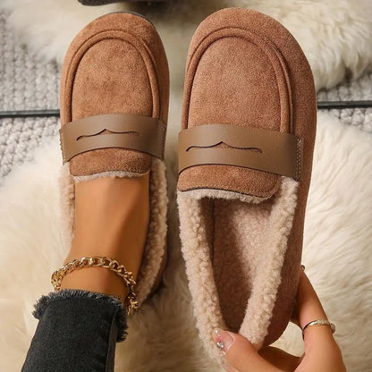 Cozy faux fur lined loafers with cushioned support for men | Aria