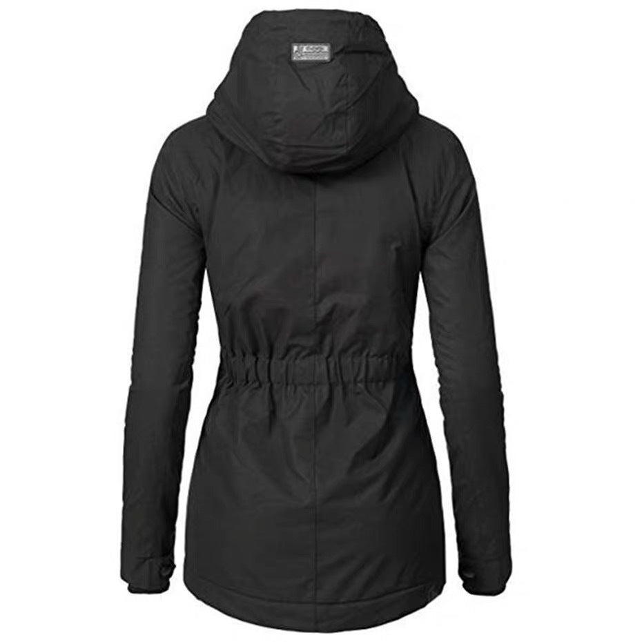 Winter parka jacket with sherpa lining for women | Norah