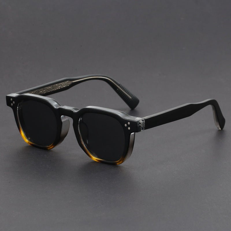Bold square frame UV protection sunglasses with tinted lenses for men | Marcellis