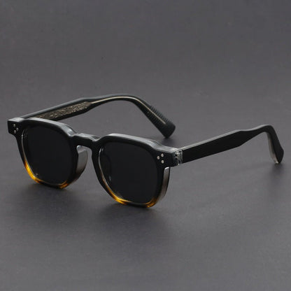Bold square frame UV protection sunglasses with tinted lenses for men | Marcellis