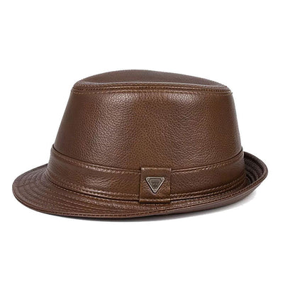 Structured short brim fedora hat with firm crown for men | Montaire