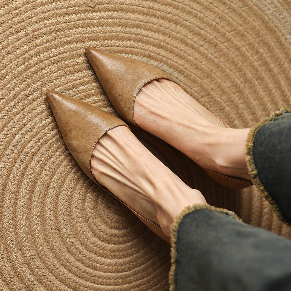 Pointed Toe Bit Strap Kitten Heels for women | Valerine