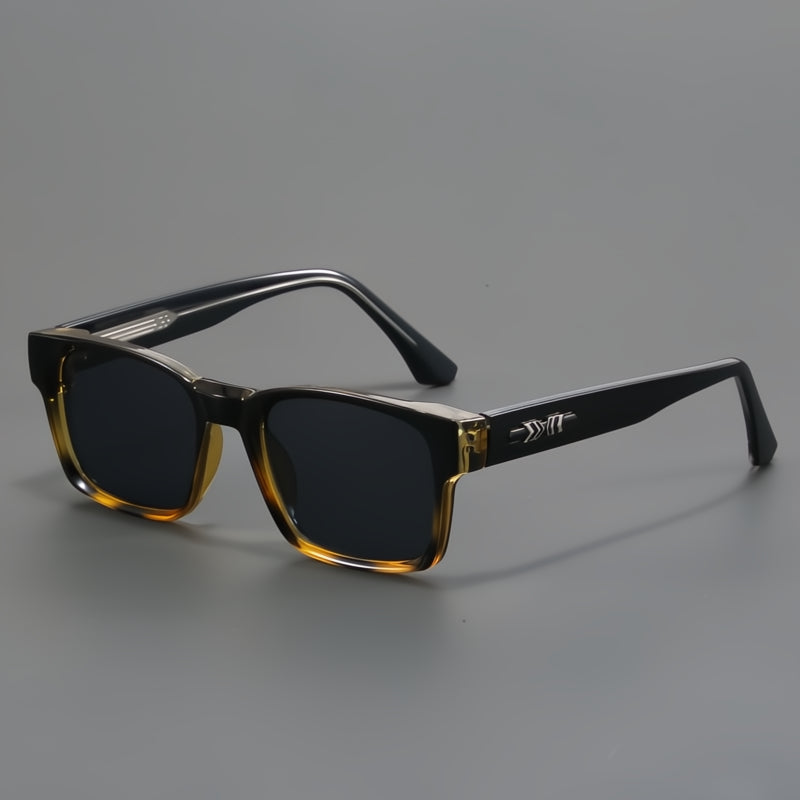 Bold squared frame UV protection sunglasses with ergonomic fit for men | Arvex