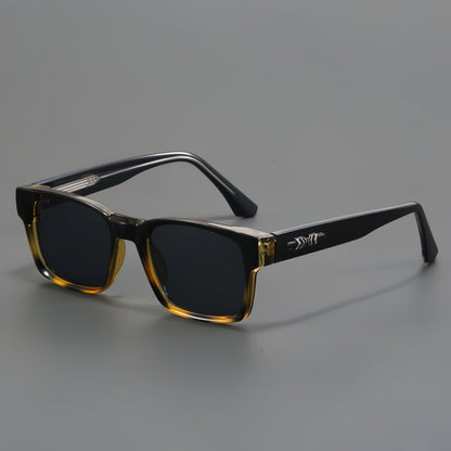 Bold squared frame UV protection sunglasses with ergonomic fit for men | Arvex