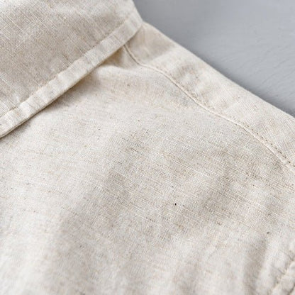 Lightweight relaxed fit button up shirt with classic collar for men | Arvian