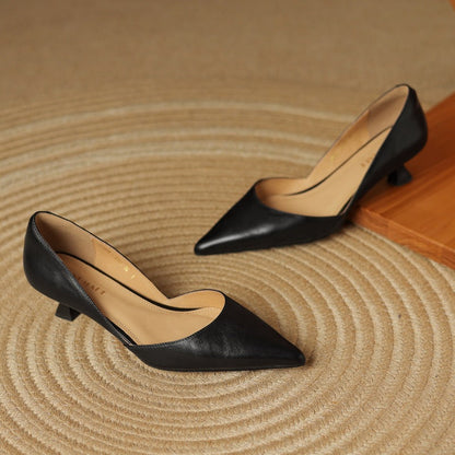 Pointed Toe Bit Strap Kitten Heels for women | Valerine