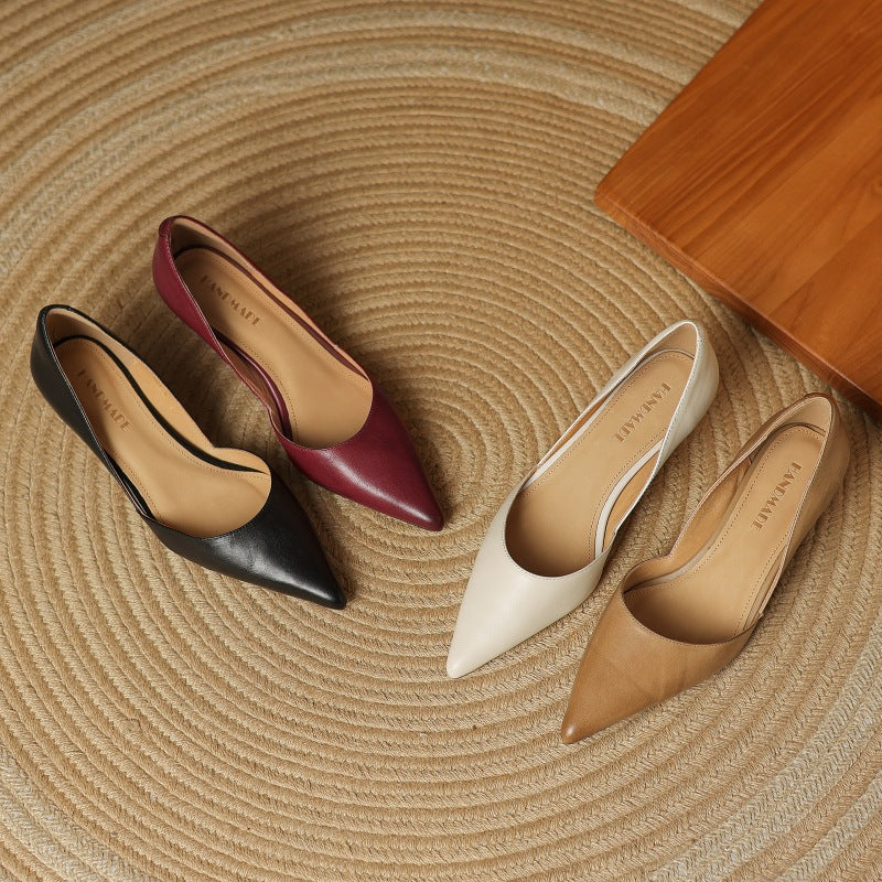 Pointed Toe Bit Strap Kitten Heels for women | Valerine