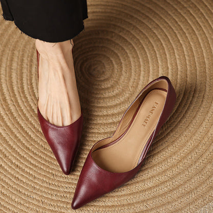 Pointed Toe Bit Strap Kitten Heels for women | Valerine