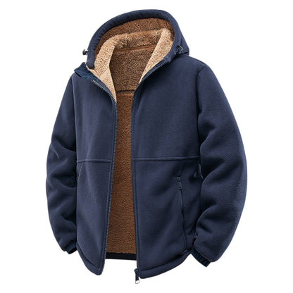 Structured bomber jacket with contrast collar for men | Vanton