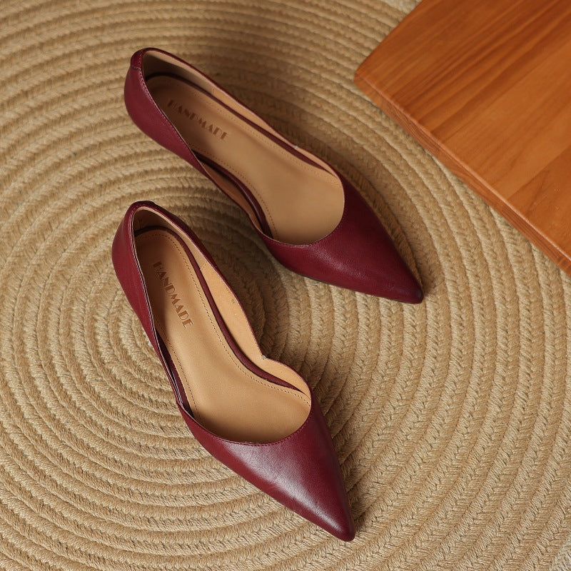 Pointed Toe Bit Strap Kitten Heels for women | Valerine