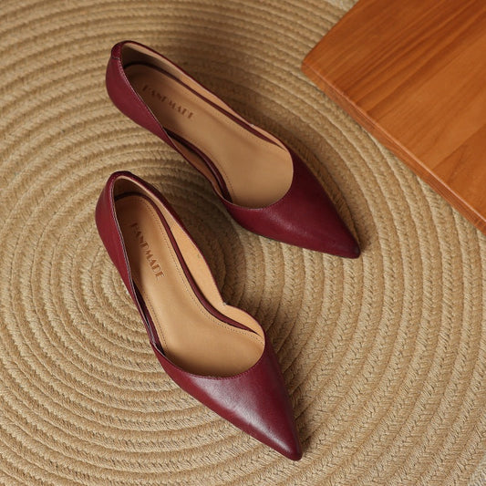 Pointed Toe Bit Strap Kitten Heels for women | Valerine