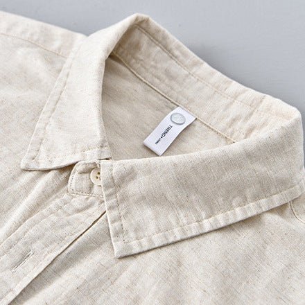 Lightweight relaxed fit button up shirt with classic collar for men | Arvian