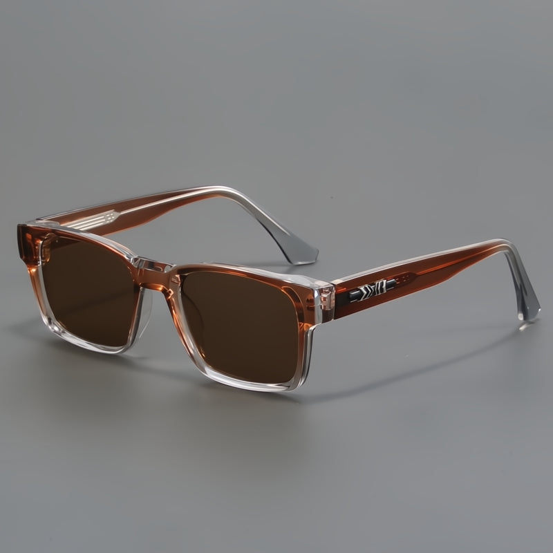 Bold squared frame UV protection sunglasses with ergonomic fit for men | Arvex