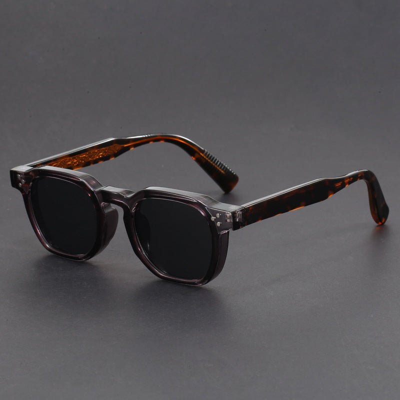 Bold square frame UV protection sunglasses with tinted lenses for men | Marcellis