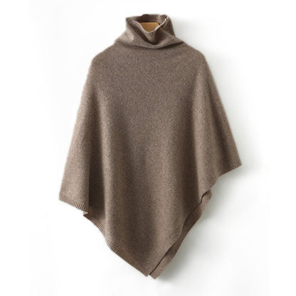 Lightweight seamless drape poncho with minimalist hem for women | Elowara