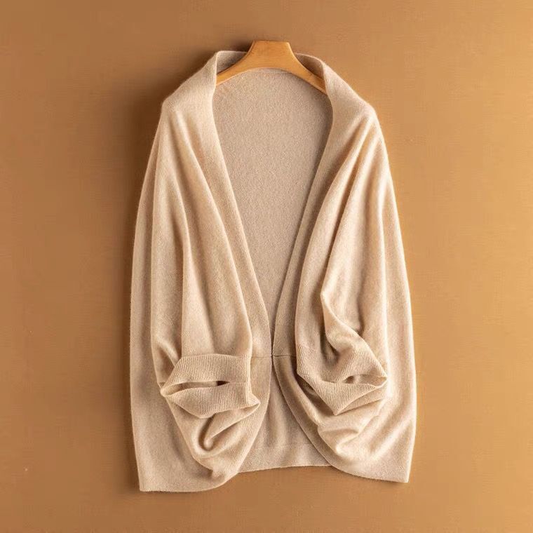 Lightweight draped knit shawl with cozy cowl neck for women | Mirelle
