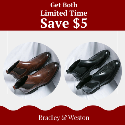 Classic leather brogue chelsea boots for men | Alden -24