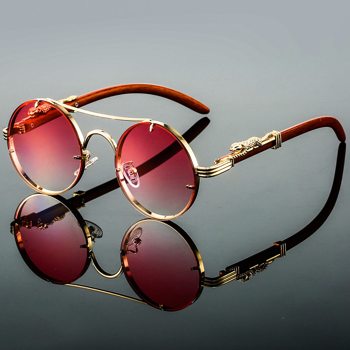 Lightweight polarised UV400 sunglasses for men | Panthera Onca -6
