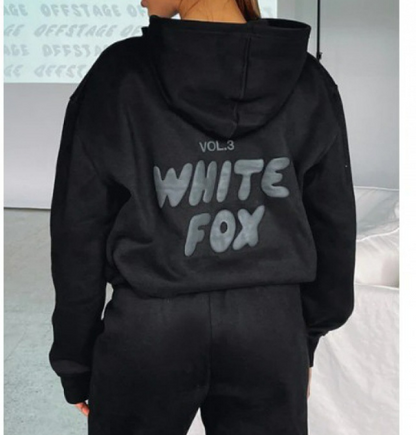 Relaxed fit tracksuit set with pullover hoodie and joggers for women | Aria