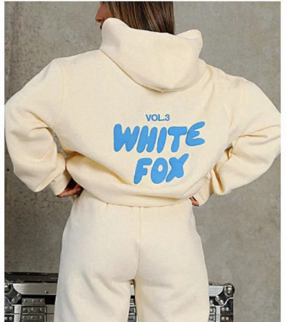 Relaxed fit tracksuit set with pullover hoodie and joggers for women | Aria