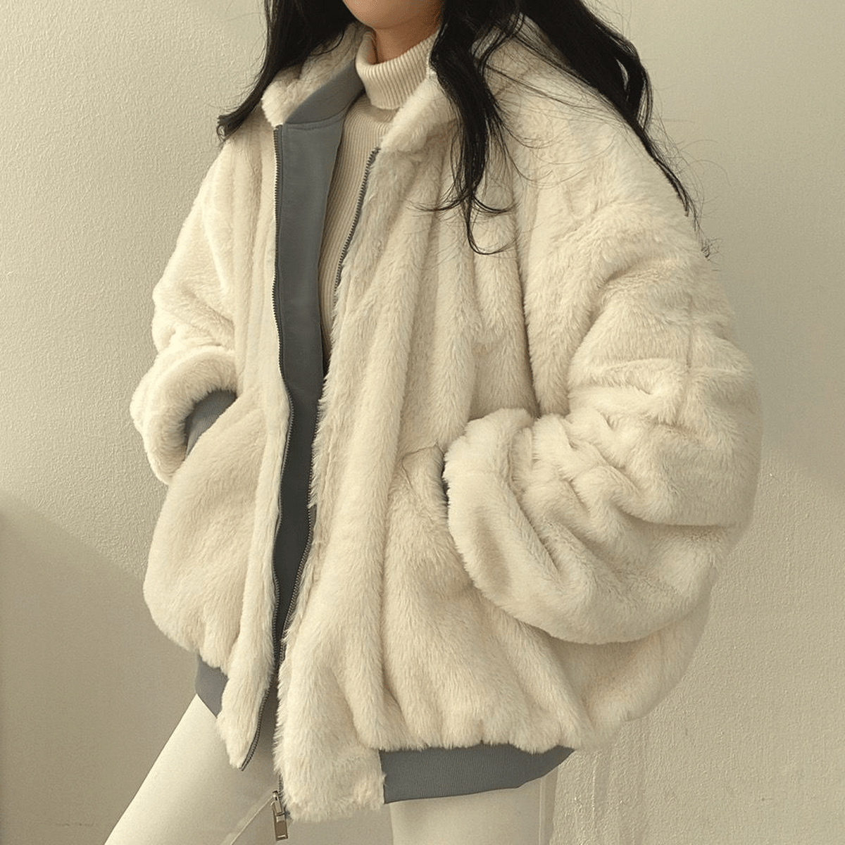 Warm Zip Up Winter Jacket Coat for women | Alina
