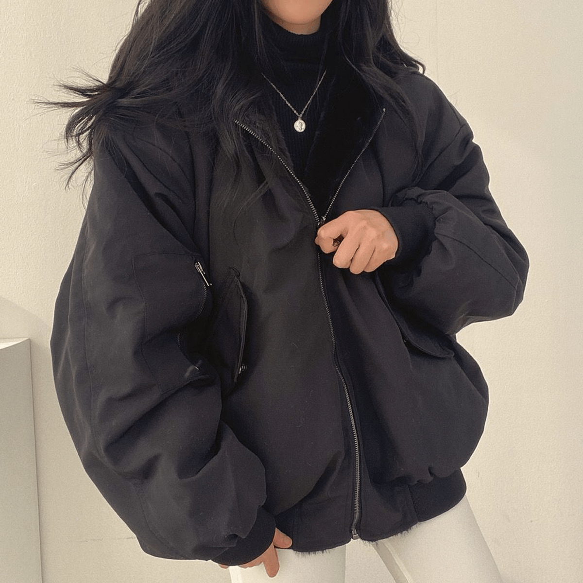 Warm Zip Up Winter Jacket Coat for women | Alina