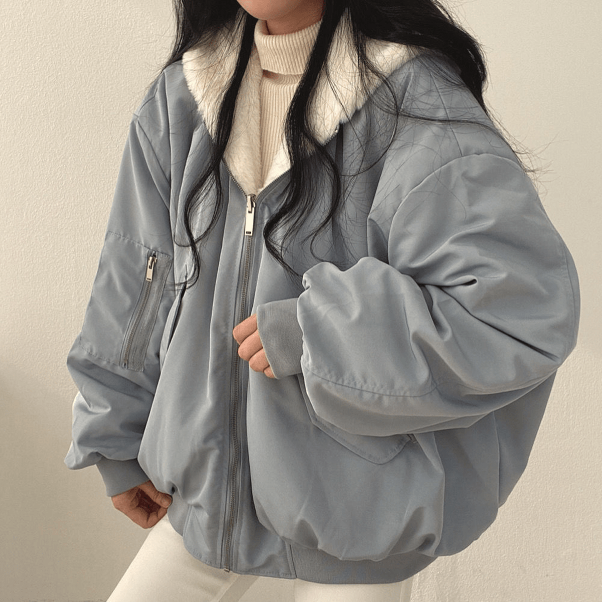 Warm Zip Up Winter Jacket Coat for women | Alina