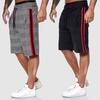 Alpha plaid shorts for men -7