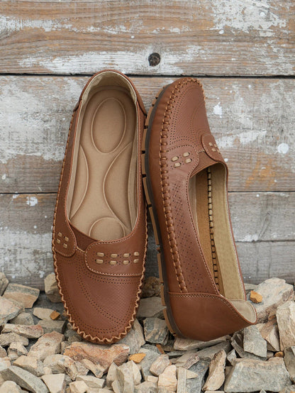 Lightweight cushioned slip-on loafers for women | Elodie Faye