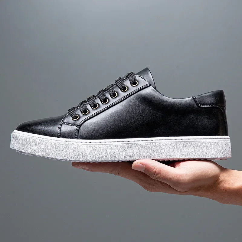 Polished lace-up classic sneakers for men | Emiliano Vero