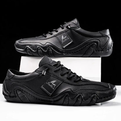 Classic Handcrafted Wavy Sole Shoes for men | Matteo