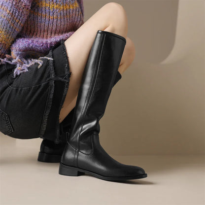 Classic genuine leather ankle boots for women | Adeline -5